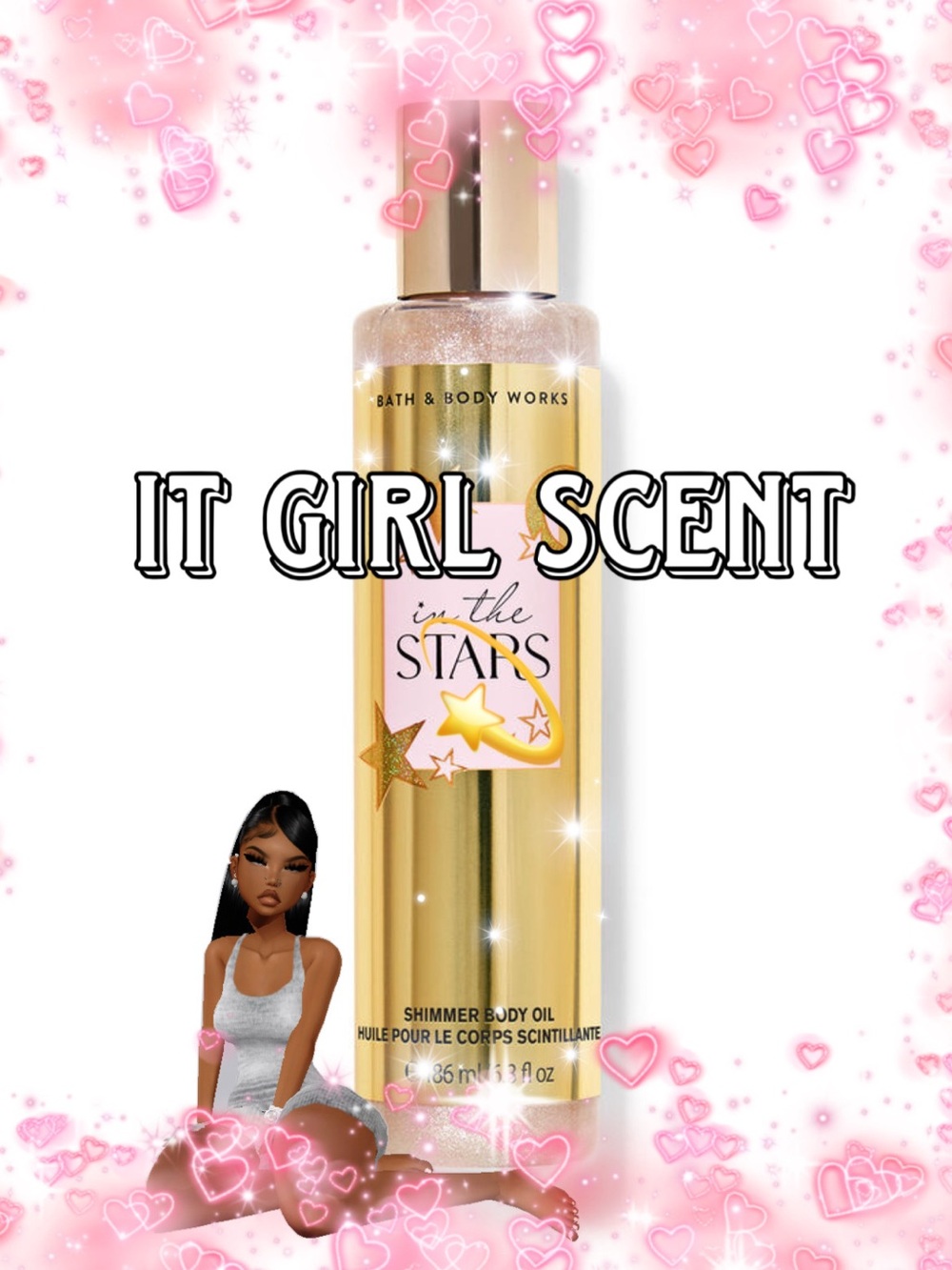 RARE DISCONTINUED-Bath & Body Works In The Stars Shimmer Body Oil 💫🪩💌